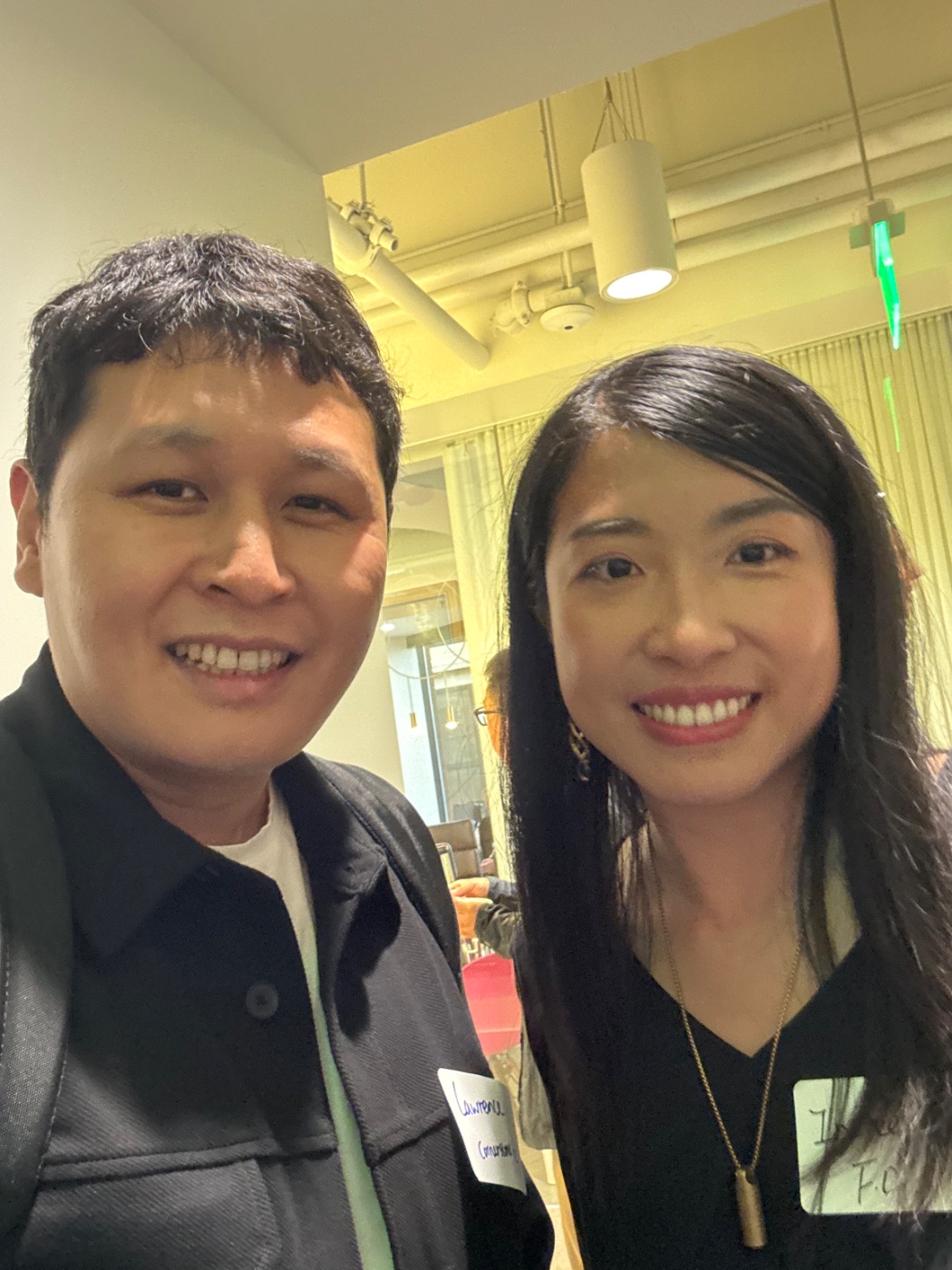 Lawrence Lou met Irene Zhang