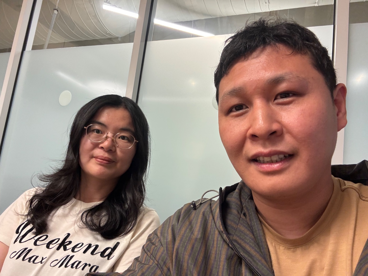 Lawrence Lou met Biwei Huang